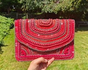 New Best Selling Beautiful Design Black & Golden Color <b>Sequin</b> Clutch Purses <b>Handbags</b> for Women and Girls Partywear Accessories - Product Image 2