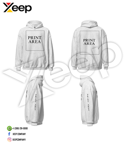เสื้อฮู้ดดี้ลำลองแบบกำหนดเองสำหรับฤดูหนาว รุ่น XC-MH-18 ผ้าฝ้ายผสมโพลีเอสเตอร์สำหรับผู้ชาย มีกระเป๋าหน้า พิมพ์ลายด้วยเทคนิค Heat-Transfer ระบายอากาศได้ดี - Product Image 5