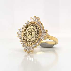 Anillo Escolar BOJ 085, Anillo Universitario y de Colegio, Anillo de Graduación para Mujer, Anillo Personalizado con Año de Graduación, Anillo en Oferta a Bajo Precio - Product Image 1