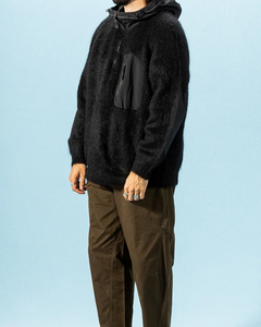 เสื้อฮู้ดขนโมแฮร์ปี 2026 ออกแบบเองได้ เสื้อฮู้ดซิปขนสัตว์สำหรับผู้ชาย เสื้อไหมพรมฤดูหนาวเนื้อนุ่มฟู ทรงโอเวอร์ไซส์ เสื้อสเวตเตอร์ถักลายแจ็คการ์ด เสื้อฮู้ดขนโมแฮร์ - Product Image 4