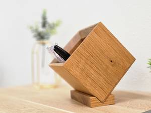 Porte-stylos en bois fait main, organisateur de bureau minimaliste, type sur pied, à un seul niveau, support de rangement multifonctionnel pour usage au bureau - Product Image 1