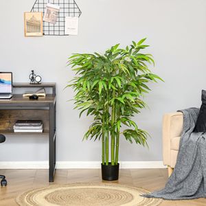 Albero di Bambù Artificiale Decorativo da 4,5 Piedi in Vaso per Arredamento Interno o Esterno - Product Image 2