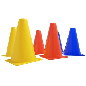 Cônes d'agilité flexibles en PVC pour athlètes, quantité en gros, faible MOQ, cônes d'entraînement pour équipes sportives, quantité en gros en stock. - Product Image 1