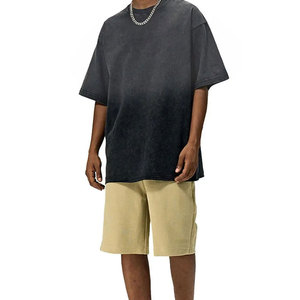 Camisetas Gráficas Oversize de Algodón para Hombre con Bordado Desgastado y Lavado Ácido, Estilo Streetwear, con Logo Personalizado, Venta al por Mayor, Vintage - Product Image 4