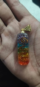 Colgante de Orgón de 7 Chakras, Cristal Natural, Sanación Energética, Meditación, Equilibrio Espiritual, Colgante Hecho a Mano - Product Image 3