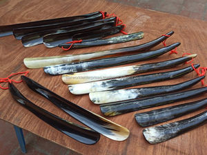 Buffle boeuf en bois chaussure corne chaussure antique couverture en cuir véritable Portable confortable chaussure corne avec LOGO personnalisé - Product Image 2