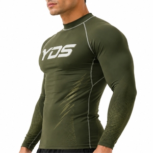 Men Long Sleeve Compression Shirt Premium Comfort Performance Fit Quick Dry <b>Athletic</b> Top Stretch Active Power Flexible Motion - Product Image 3