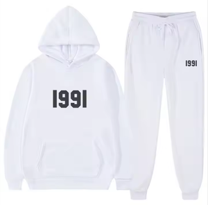 Conjunto de Sudadera con Capucha para Hombre y Mujer, Diseño Moderno con Letras Estampadas, Estilo Holgado e Informal - Product Image 5