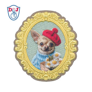 Nouveaux aimants de réfrigérateur personnalisés brodés avec impression par sublimation, motif animal chien - Product Image 1