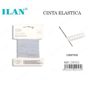 Nastro elastico 1 mm x 6 m per cucito e artigianato - Product Image 1