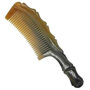 Peigne en corne naturelle artisanal de haute qualité, personnalisé, pour coiffer les cheveux, fabriqué en corne de buffle véritable du Vietnam, prix de gros bon marché - Product Image 5