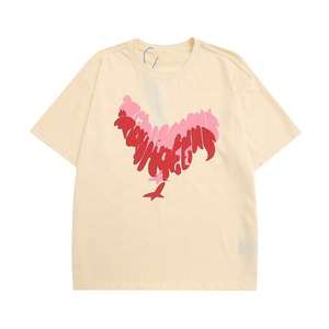 Camiseta Oversize de Algodón 100% de 300GSM para Hombre, Estilo Hip Hop, Corte Holgado, Cuello Redondo, Lavado Ácido, Impresión DTG Personalizada, Anti-Pilling, Manga Corta - Product Image 1