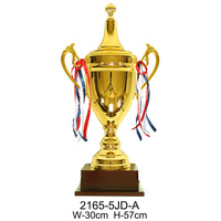 57cm 48cmm42cm Trophée en métal en gros Économie Grand Prix Médailles et trophées d'escrime pas cher Trophées de cyclisme avec socle en bois