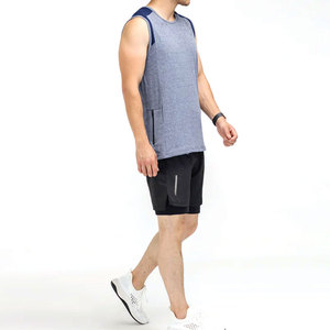 Débardeur de sport pour homme OEM, tissu extensible doux, sans manches, pour entraînement fitness et course à pied - Product Image 5