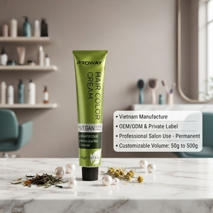 Crème colorante pour cheveux de salon avec logo personnalisé, formule professionnelle longue durée - Product Image 1