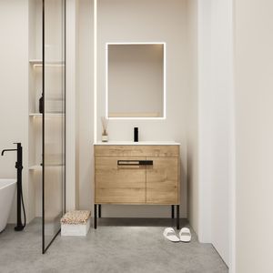 Mueble de Baño Independiente de 36 Pulgadas con Lavabo, Conversión a Colgante Opcional 36*18 00336IMO 1 F BL9090B(K) - Product Image 1