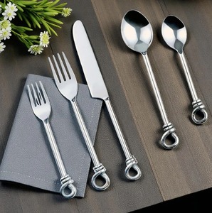 Minimalist Flatware <b>Set</b> Rose Gold Metal Cutlery Dishwasher Safe Wedding Tableware <b>Spoon</b> <b>Fork</b> <b>Knife</b> <b>Set</b> - Product Image 6