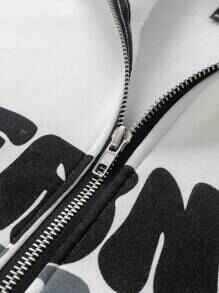 Premium full-face hoodie crafted from soft, durable cotton, featuring a full <b>zip</b> closure and a stylish, edgy design. - Product Image 5