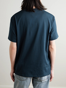Camiseta a Rayas Casual de Moda, 100% Algodón, Camiseta con Estampado de Rayas Personalizado, Fabricante OEM, Rayas Verdes y Blancas Premium - Product Image 3