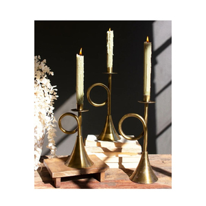 Luxury Gold Metal Taper Candle Holder With Elegant <b>Tree</b> Branch And Leaf Design for Wedding <b>Table</b> Centerpiece & Home Decoration - Product Image 3