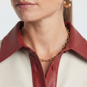Veste chemise en cuir premium pour femmes, vente en gros, chemise en cuir boutonnée pour filles, chemises en cuir pour femmes avec col rabattu - Product Image 5