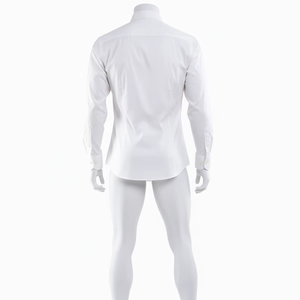 Camisa de Vestir para Hombre, Corte Entallado Premium, 100% Algodón Franela, Transpirable, Resistente a las Arrugas, Casual, Primavera, ODM - Product Image 3