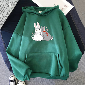 เสื้อฮู้ดผู้หญิงคุณภาพดีลายการ์ตูนน่ารัก สไตล์อนิเมะ  ลายโมเต้าจื่อซื่อ เดอะอันเทม  ลายเว่ยอว์เซียน ลานหวังจี  ลายกระต่าย - Product Image 4