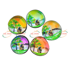 Cuencos de Cáscara de Coco Lacados Aptos para Alimentos, Acabado de Alto Brillo, Vajilla Vietnamita Hecha a Mano para el Hogar y Restaurantes - Product Image 4