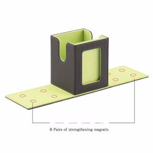 100+ Trading Card Leather Storage Box with Commander Window Display Durable Card Holder for Collectible Cards Collection - Product Image 6