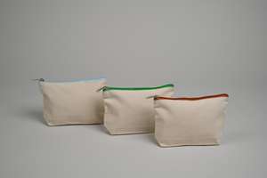 Sacs cosmétiques en toile PFIVE les plus vendus, vente en gros d'usine, mini pochettes de rangement de voyage, étuis à maquillage à fermeture éclair tendance - Product Image 2