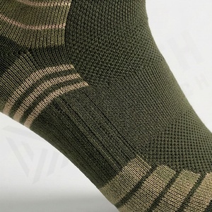 Crew <b>Socks</b> Olive Green Knitted Breathable Hiking Sports <b>Socks</b> for Adults Spring Season Standard Thickness - Product Image 5