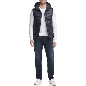 Wholesale Thick Sleeveless OEM Premium Quality Waterproof Puffer <b>Jacket</b> Stand Collar Front Logo for <b>Men</b> Women Custom 100% Nylon - Product Image 3