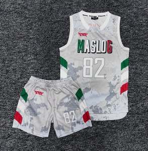 ชุดบาสเก็ตบอล Rexfit เสื้อกล้ามตาข่ายลายทาง กางเกงขาสั้น พิมพ์ลายแบบ Sublimation ระบายอากาศได้ดี ผลิตจากโพลีเอสเตอร์ ชุดยูนิฟอร์มสำหรับผู้ใหญ่แบบ Unisex - Product Image 3