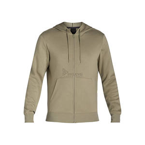 Sweat à capuche zippé en polaire épais avec logo personnalisé, pour homme, hiver, en coton lourd, veste à capuche vierge, prix de gros - Product Image 6