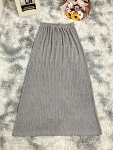 กระโปรงเครปฤดูร้อนสไตล์เกาหลีผ้าโพลีเอสเตอร์สีพื้นย้อมผ้าโพลีเอสเตอร์สีทึบเสื้อผ้าลำลองใส่ได้พอดีกับผ้าทอ110กก. - Product Image 3