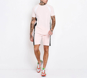 2026 Hot Summer Season 250 Colored <b>Twin</b> <b>Set</b> With Custom Logo 2 Pieces T-shirt and Shorts Summer Clothes Short <b>Set</b> For Unisex - Product Image 1