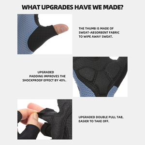 Guantes de Ciclismo OEM para Hombre y Mujer, Antideslizantes, Ligeros, de Medio Dedo, para Entrenamiento y Ejercicio - Product Image 2