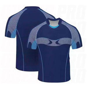 Men's Lightweight Breathable Quick Dry Rugby Jersey Athletic Sports Training <b>Shirt</b> Performance Activewear for Practice Match Day - Product Image 4
