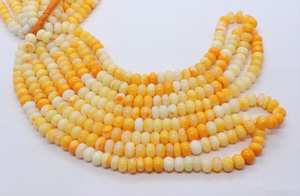 Beautiful Orange Shaded <b>Opal</b> Plain Rondelle Beads 8-85 MM Smooth Gemstone Beads AAA Carrot Orange <b>Opal</b> Beads Jewelry Making - Product Image 2