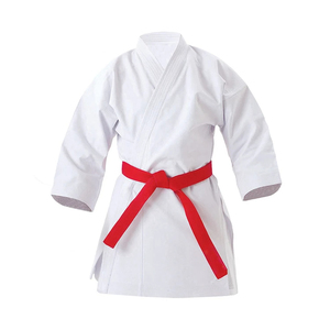 Tenue d'entraînement de karaté blanche, uniforme d'arts martiaux pour garçons, filles, hommes, femmes, avec veste, pantalon, ceinture blanche, légère et confortable - Product Image 3