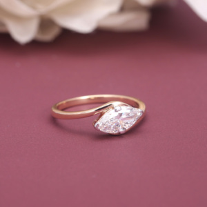 Bague de fiançailles solitaire en diamant de laboratoire taille marquise certifié IGI, en argent sterling 925 massif, pour femme - Product Image 5