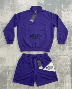 Ensemble de survêtement d'été pour hommes Rexfit Sports, veste coupe-vent et pantalon de haute qualité, vente en gros - Product Image 2