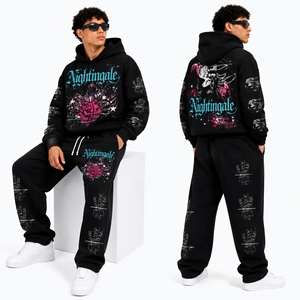 Sudadera con Capucha Oversize de Estilo Urbano para Hombre, 100% Algodón, Tejido de Rizo Grueso, con Estampado de Personajes - Product Image 6