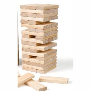 Jeu de blocs empilables en bois peints, format géant, tour à bascule avec étui de transport, logo personnalisé, livraison directe, jeu de construction en bois - Product Image 6
