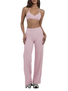 Conjunto Deportivo de Dos Piezas para Mujer, Leggings Ajustados con Cintura Elástica Transpirable y Sujetador Deportivo, Ropa de Gimnasio de Alta Calidad - Product Image 4