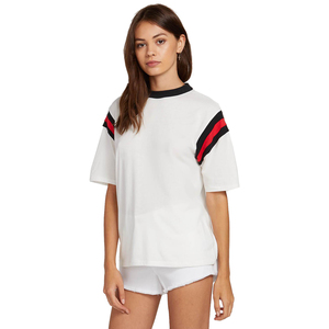 Camiseta estampada para mujer, Tops informales de verano, camiseta de algodón transpirable, manga corta, ropa ligera y cómoda a la moda para mujer - Product Image 1