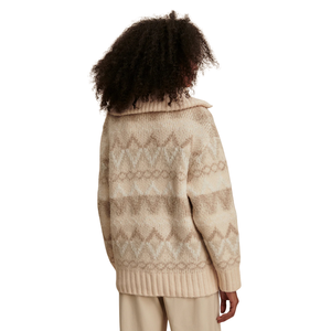 Chaqueta de Punto Fairisle para Mujer, Suave, con Patrón, Manga Larga, Abrigo Informal y Cálido para el Invierno, para Uso Diario en Clima Frío - Product Image 4