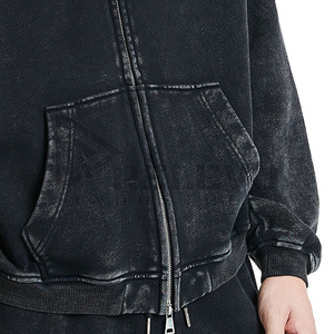 Top Quality Acid Wash Tracksuit Set Heavy GSM Cotton Hoodie <b>Jogger</b> <b>Oversized</b> Fit Unisex Streetwear Casual Wear - Product Image 6