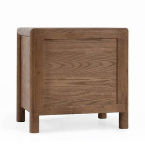 Colección de muebles de dormitorio de mesita de noche de mimbre tejida de 2 cajones - Product Image 6