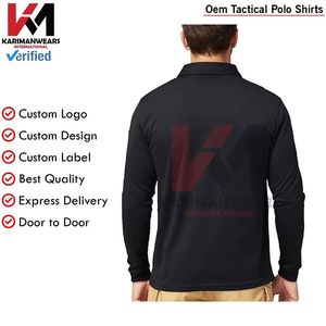 Camiseta Polo Táctica de Paintball con Logotipo Personalizado OEM, Costuras Resistentes, Ropa Deportiva y de Entrenamiento para Exteriores, Directo de Fábrica - Product Image 5